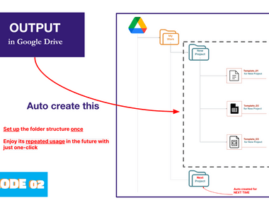 How to use Mode 02 of Auto create folders and Files add-ons