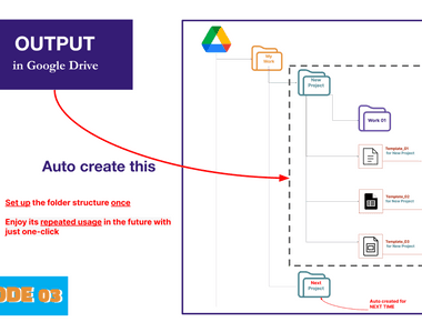 How to use Mode 03 of Auto create folders and Files add-ons